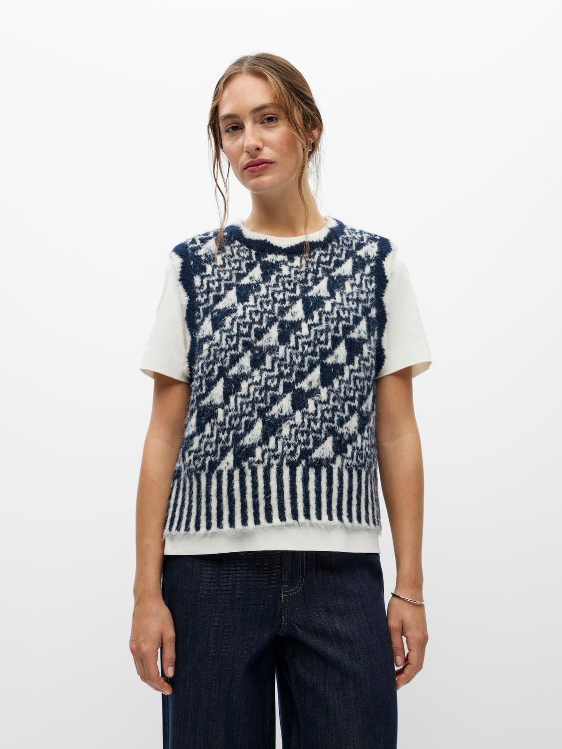 OBJRANDA Knitted Top - Sky Captain - VERO MODA & VILA Bergvik